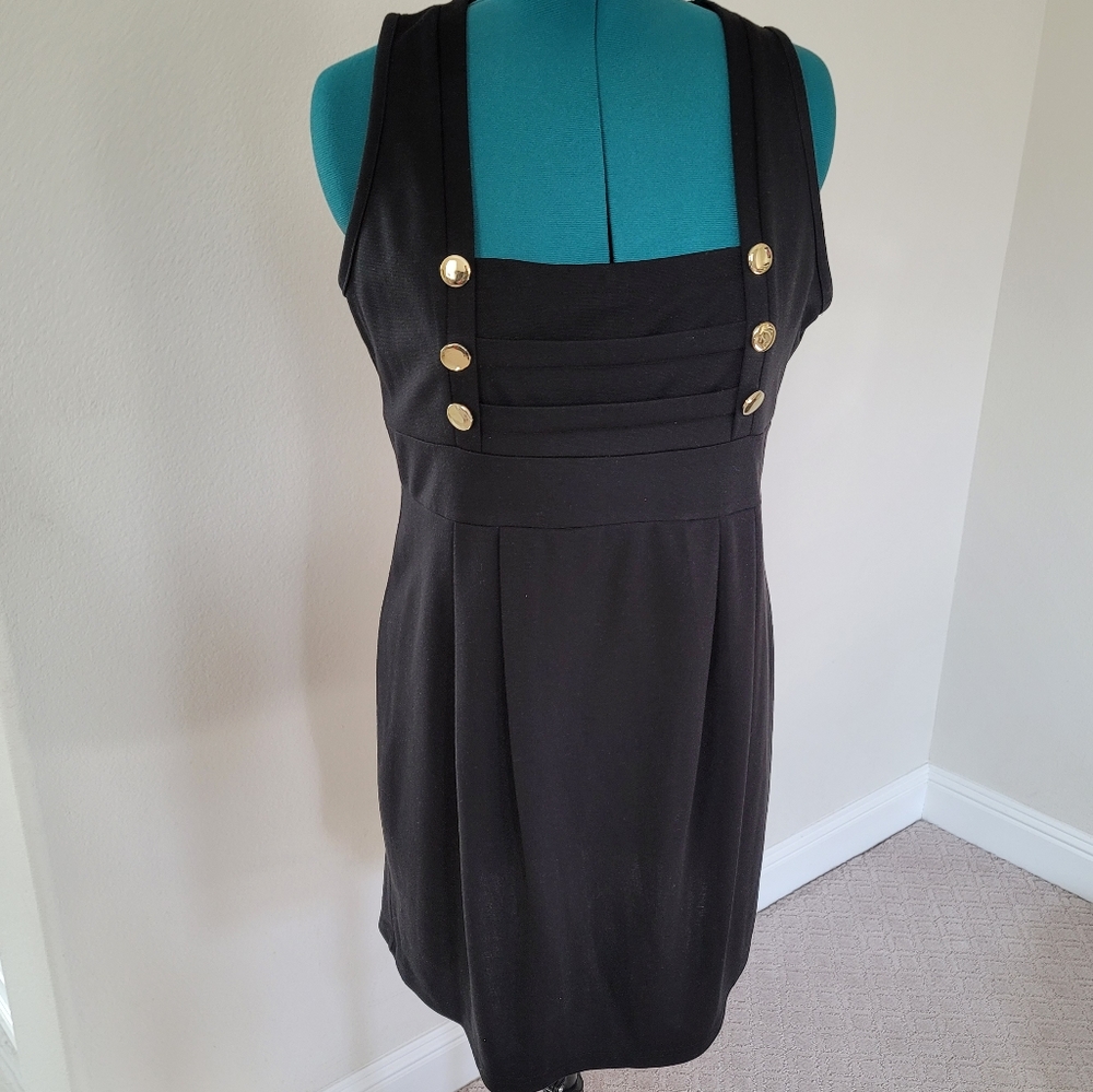 Forever21 + Sleeveless black dress